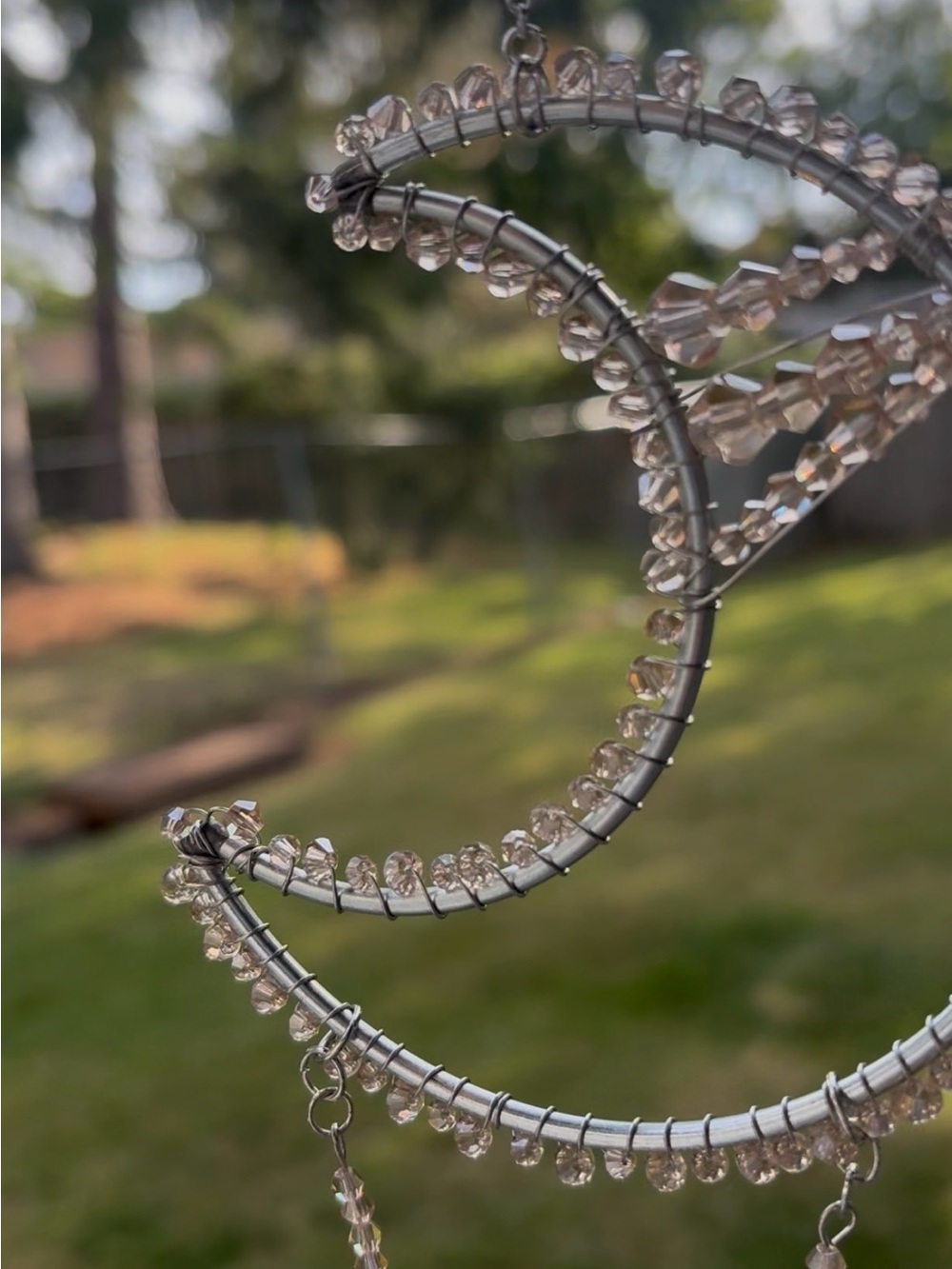 Crescent Moon Champagne SunCatcher - Picture 2 of 9